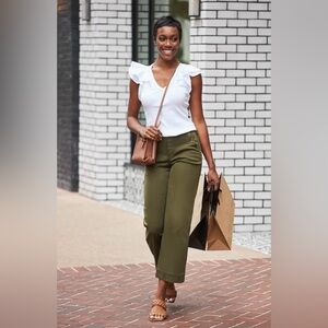 Spanx Stretch Twill Cropped Pants